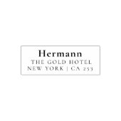 Moderne minimalistische bruiloft  zelfinktende stempel (Design)