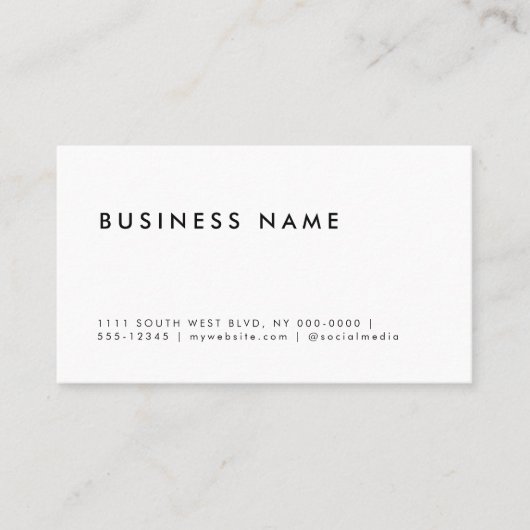 Moderne minimalistische business meerdere datums afsprakenkaartje (Voorkant)