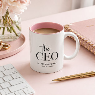 Moderne Minimalistische CEO Mok Gepersonaliseerd