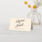 Moderne minimalistische champagne bruiloft (Achterkant)