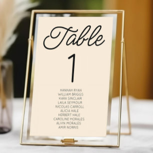 Moderne minimalistische champagne bruiloft kaart