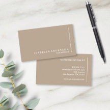 Moderne Minimalistische Chic Beige Zakelijk
