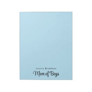 Moderne minimalistische chique pastel blauw "moede notitieblok