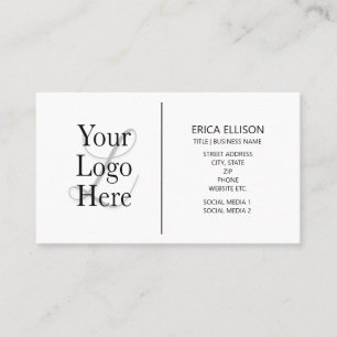 Moderne Minimalistische Custom Logo Professional Visitekaartje