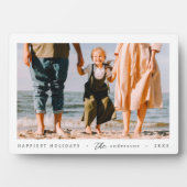 Moderne minimalistische eenvoudige aangepaste fami fotoplaat (voorkant)