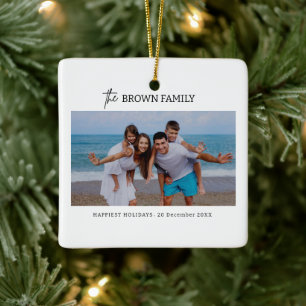 Moderne minimalistische eenvoudige aangepaste fami keramisch ornament