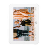 Moderne minimalistische eenvoudige aangepaste fami magneet (Verticaal)