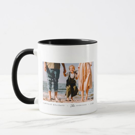 Moderne minimalistische eenvoudige aangepaste fami mok (Links)