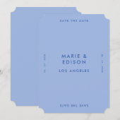 Moderne minimalistische eenvoudige bruiloft Bewaar Kaart (Voorkant / Achterkant)