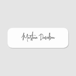 Moderne minimalistische eenvoudige creatieve kalli naamplaatje