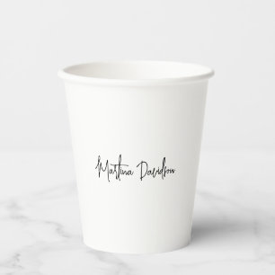 Moderne minimalistische eenvoudige creatieve kalli papieren bekers
