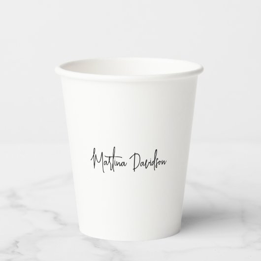 Moderne minimalistische eenvoudige creatieve kalli papieren bekers (Voorkant)