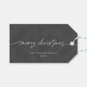 Moderne minimalistische eenvoudige elegante chique cadeaulabel (Voorkant (Horizontaal))