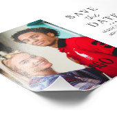 Moderne, minimalistische, eenvoudige fotobruiloft  foto afdruk (Hoek)