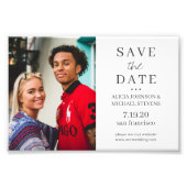 Moderne, minimalistische, eenvoudige fotobruiloft  foto afdruk (Voorkant)