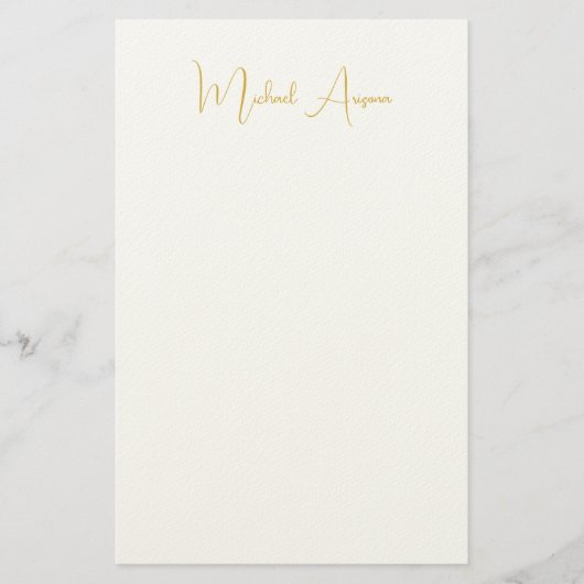 Moderne minimalistische eenvoudige handschrift naa briefpapier (Voorkant)