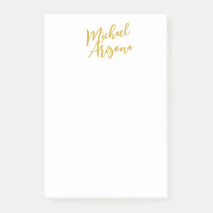 Moderne minimalistische eenvoudige handschrift naa post-it® notes