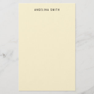 Moderne Minimalistische Eenvoudige Maiszijde Kleur Briefpapier