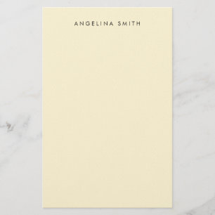 Moderne Minimalistische Eenvoudige Maiszijde Kleur Briefpapier