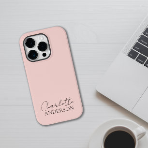 Moderne minimalistische eenvoudige stijlvolle naam Case-Mate iPhone 14 pro hoesje