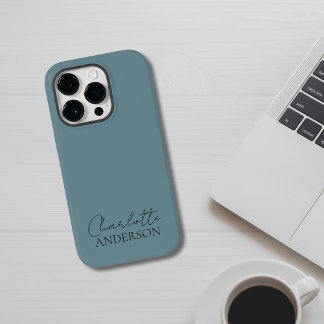 Moderne Minimalistische Eenvoudige Stijlvolle Naam Case-Mate iPhone 14 Pro Hoesje