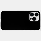 Moderne Minimalistische Effenzwarte Case-Mate iPhone Case (Achterkant (horizontaal))