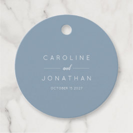 Moderne minimalistische elegante aangepaste bruilo bedankjes labels