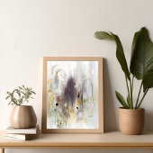 Moderne minimalistische elegante abstracte kunst P Poster