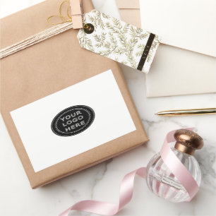 Moderne, minimalistische, elegante & bewerkbare St Rechthoekige Sticker