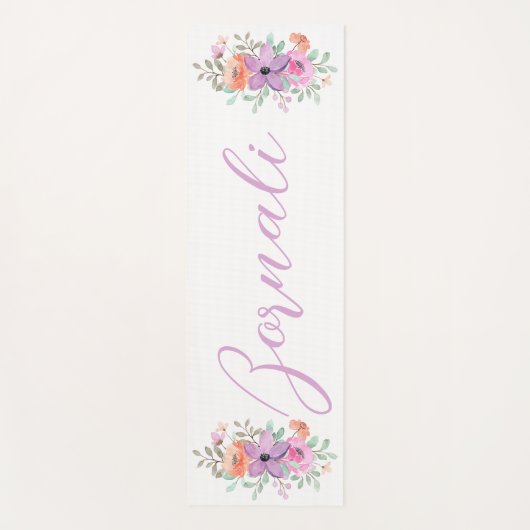 Moderne minimalistische elegante blush roze en paa yogamat (Voorkant)