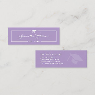 Moderne Minimalistische Elegante Chic Lavendel Afs Contactkaartje