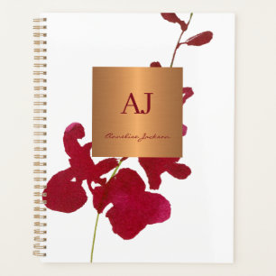 Moderne minimalistische elegante glam bloemenmeisj planner