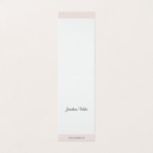 Moderne minimalistische elegante handschrift profe visitekaartjes (Buitenkant ongevouwen)