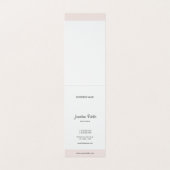 Moderne minimalistische elegante handschrift profe visitekaartjes (Binnenkant ongevouwen)