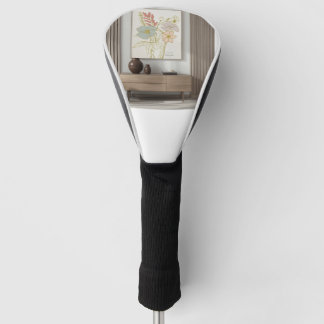Moderne minimalistische elegante kunst golfheadcover
