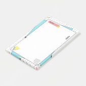 Moderne minimalistische elegante noten post-it® notes (Schuin)