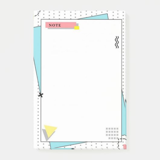 Moderne minimalistische elegante noten post-it® notes (Voorkant)