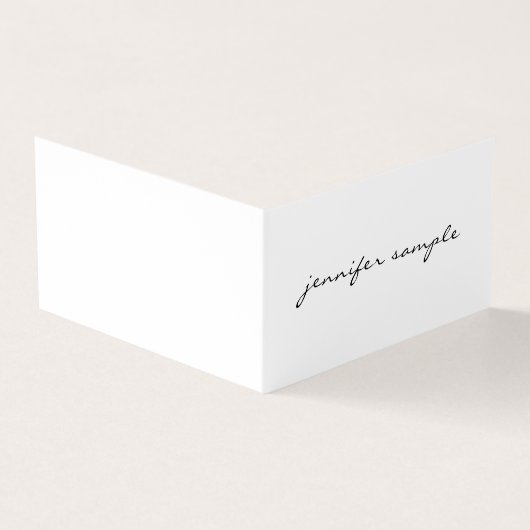 Moderne, minimalistische elegante professional gev visitekaartjes (Buitenkant)