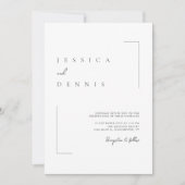 Moderne Minimalistische Elegante Script Typografie Kaart (Voorkant)