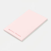 Moderne minimalistische elegante stijlvolle blush post-it® notes (Schuin)