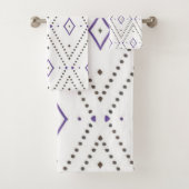 Moderne minimalistische elegante stijlvolle boho bad handdoek (Insitu)