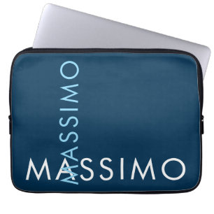 Moderne Minimalistische Elegante Vlakke Pruisisch  Laptop Sleeve