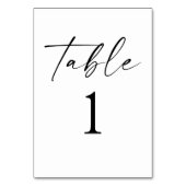 Moderne minimalistische elegante witte zwarte brui kaart (Achterkant)