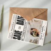 Moderne minimalistische elegante zwart-wit kaart