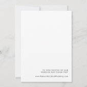 Moderne minimalistische evolutieaankondiging kaart (Achterkant)