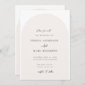 Moderne minimalistische feestdag kaart (Voorkant / Achterkant)