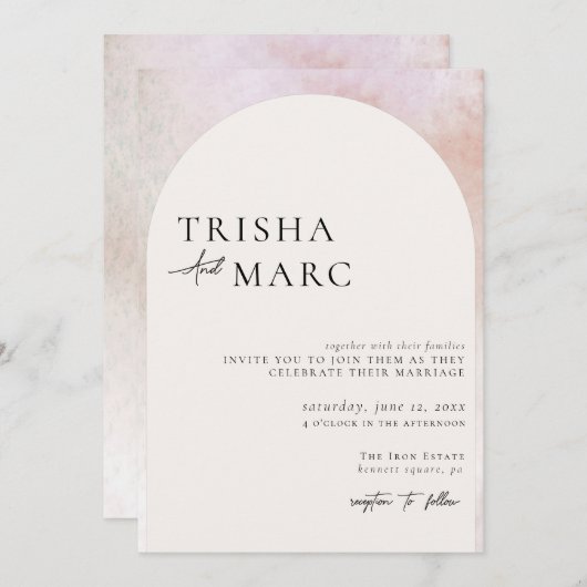 Moderne minimalistische feestdag kaart (Voorkant / Achterkant)