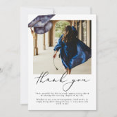 Moderne Minimalistische Foto Afstuderen Dank u kaa Kaart (Voorkant)