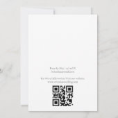 Moderne minimalistische foto QR code Kaart (Achterkant)