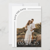 Moderne Minimalistische Foto Save The Date (Voorkant)